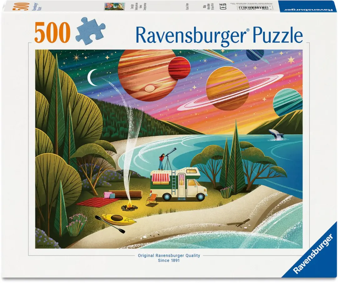 Ravensburger Camping onder de Kosmos legpuzzel - 500 stukjes - afbeelding 6 van 6