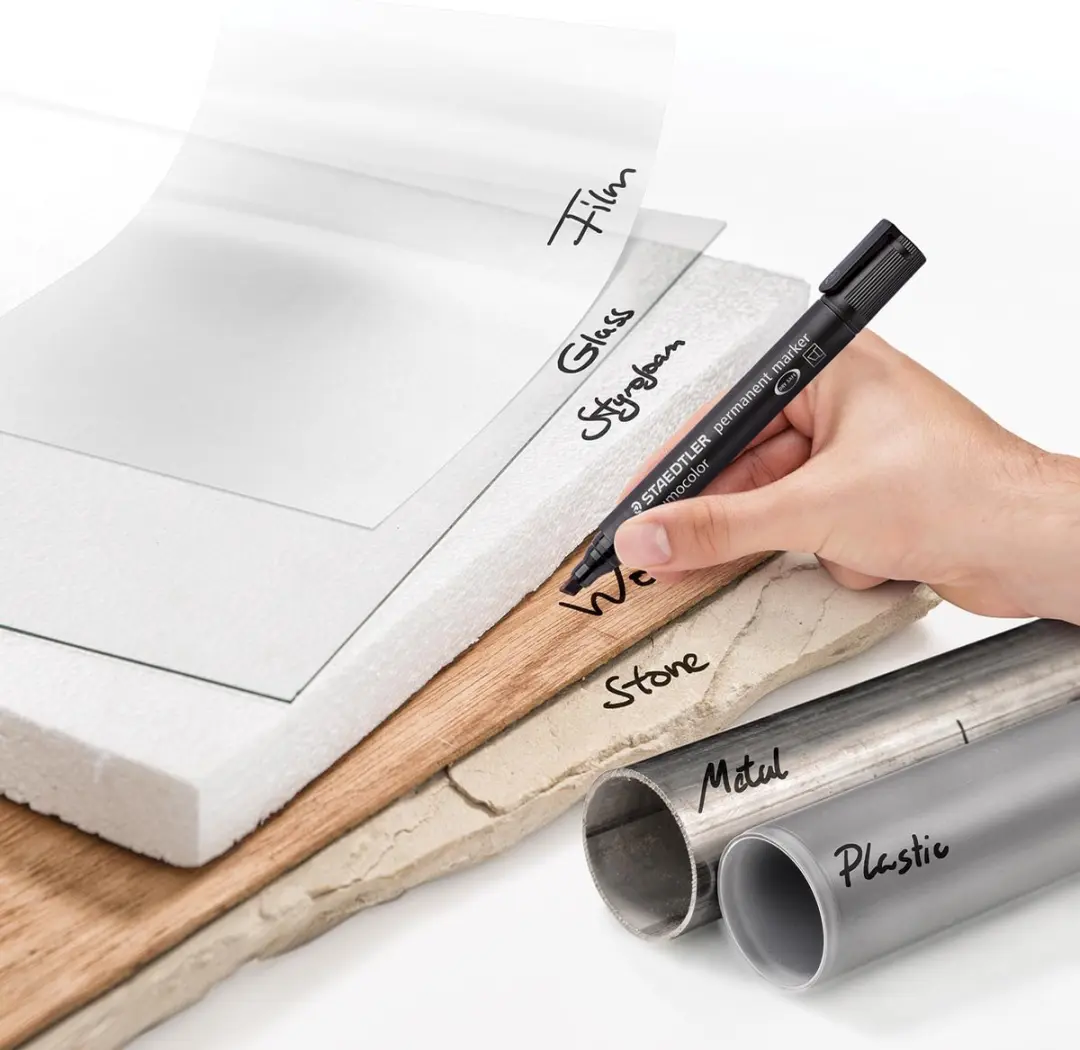 Staedtler Lumocolor 350 Permanente Marker Zwart - 10 Stuks - afbeelding 2 van 5