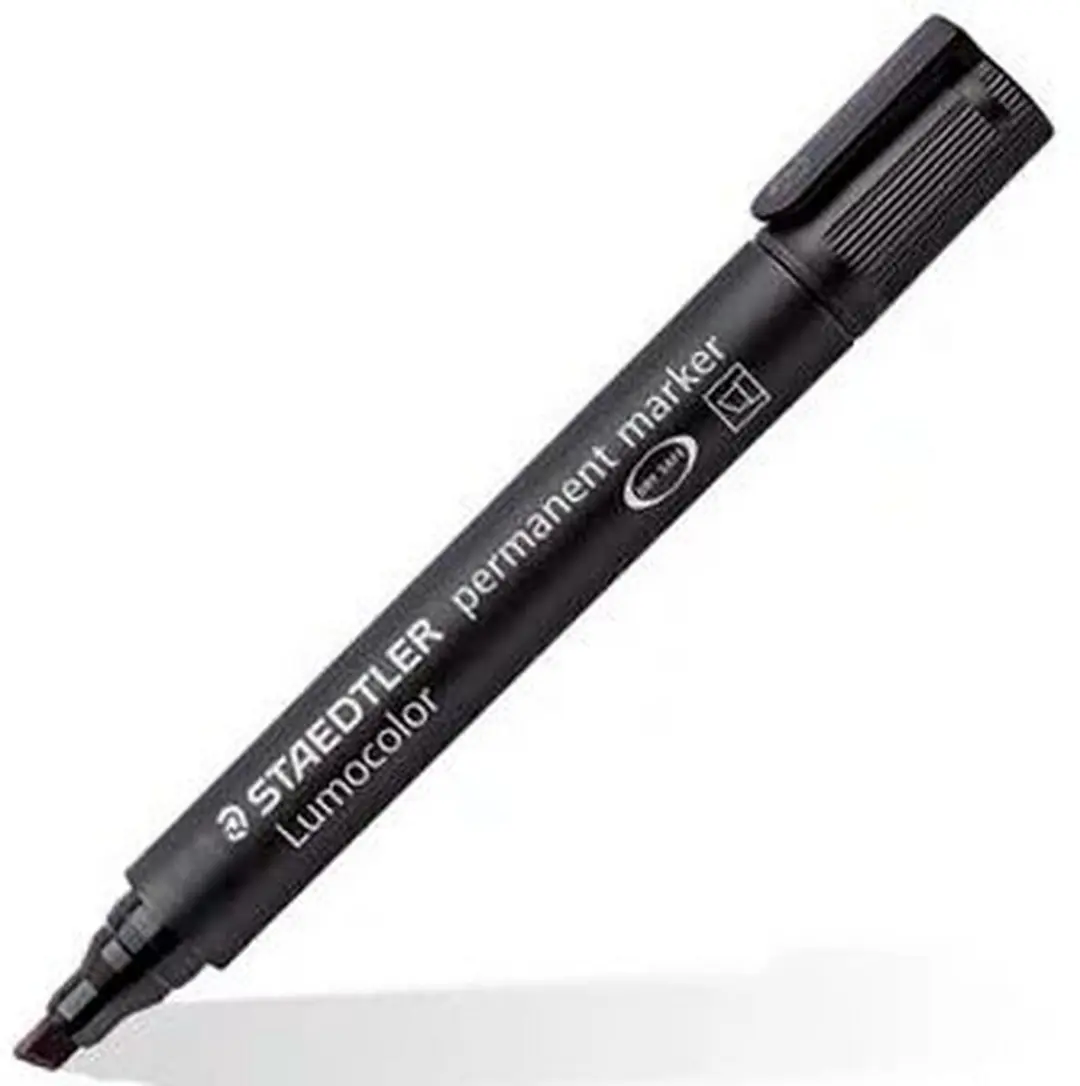 Staedtler Lumocolor 350 Permanente Marker Zwart - 10 Stuks - afbeelding 3 van 5