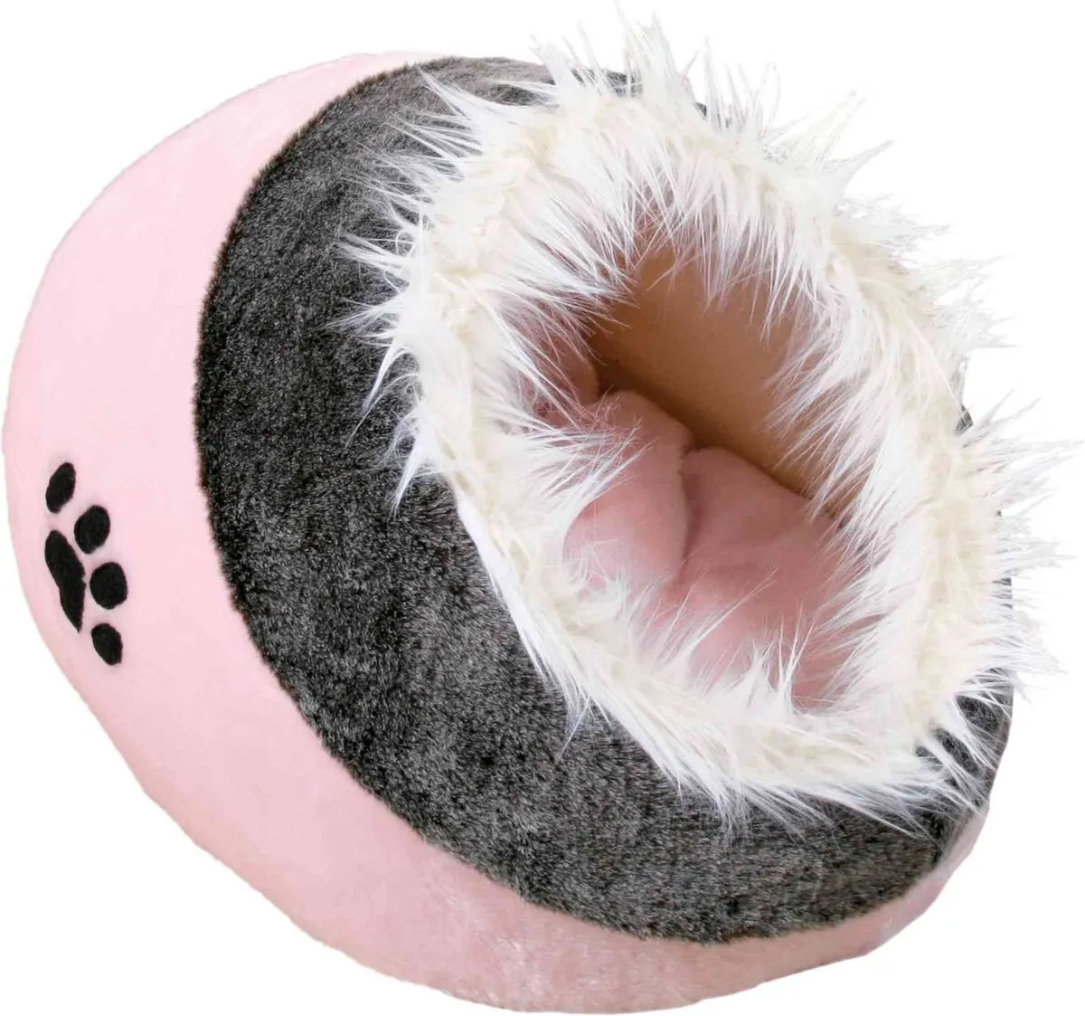Trixie Kattenmand Iglo Minou - Roze/Grijs 36x26x41cm