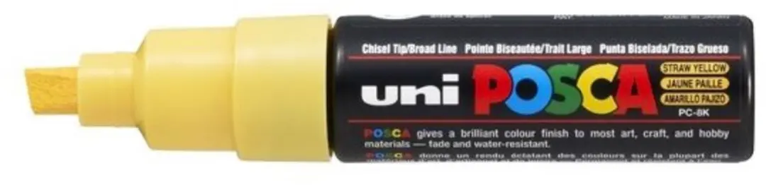 Posca PC-8K Verfstift Schuine Punt Breed Strogeel
