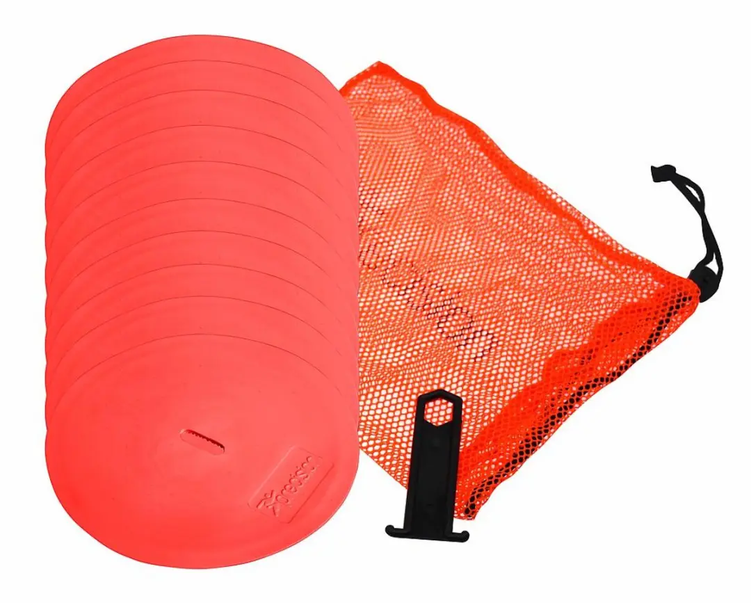 Precision Markeringsschijven TR424S - 21cm - Rood - 10 stuks - afbeelding 2 van 2