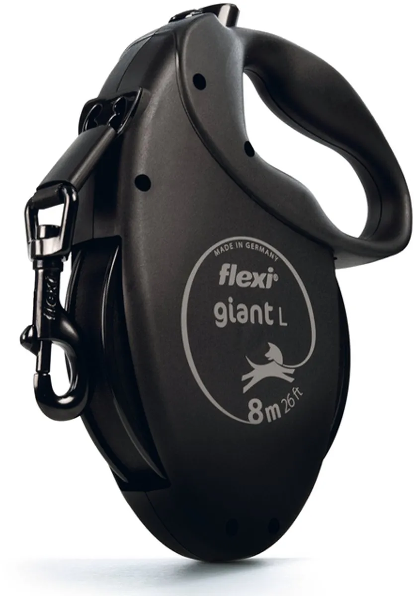 Flexi Rollijn Giant Tape Zwart - L