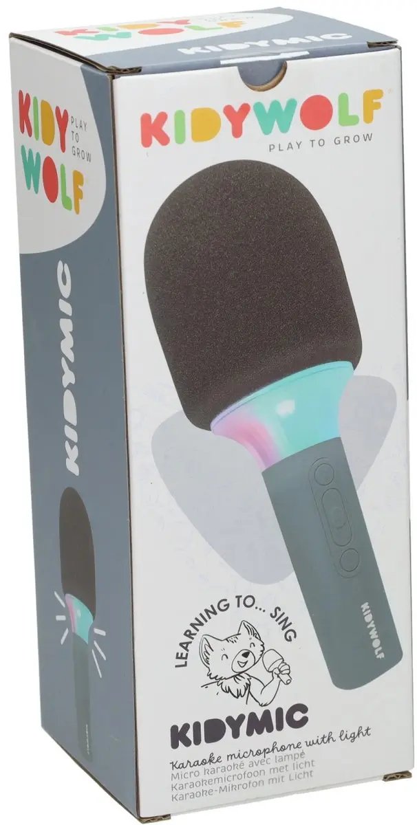 Kidywolf KIDYMIC Draadloze Karaokemicrofoon - Blauw - afbeelding 2 van 6