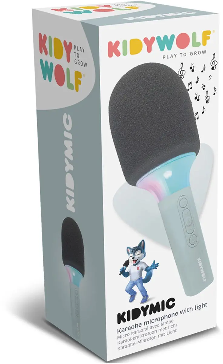 Kidywolf KIDYMIC Draadloze Karaoke Microfoon Kinderen - Groen - afbeelding 2 van 6