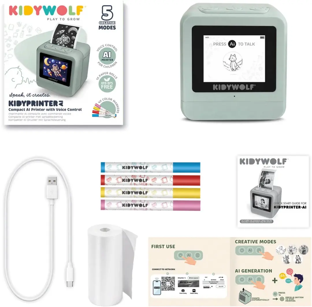 Kidywolf Printer AI KIDYPRINTER-AI