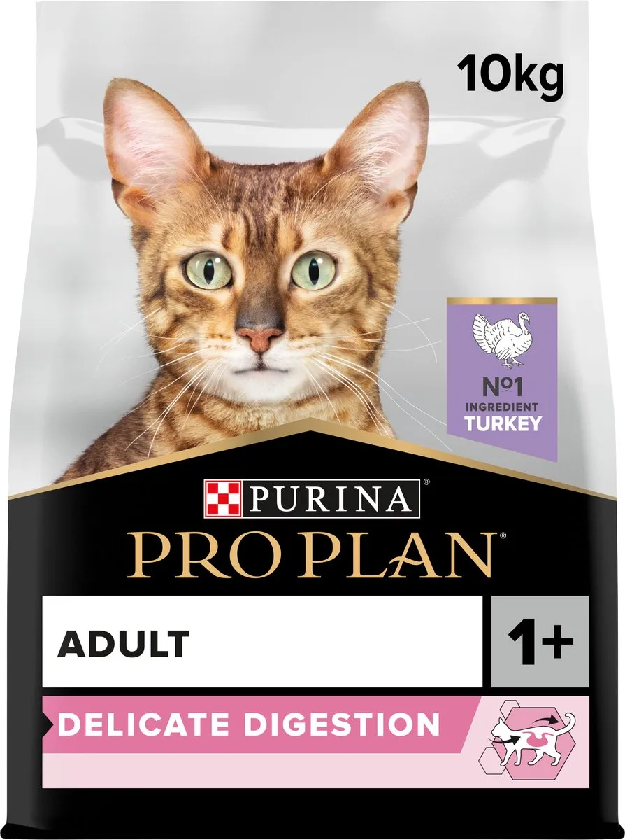 Pro Plan Adult Delicate Digestion Kattenvoer Kalkoen 10kg