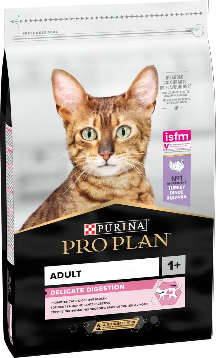 Pro Plan Adult Delicate Digestion Kattenvoer Kalkoen 10kg