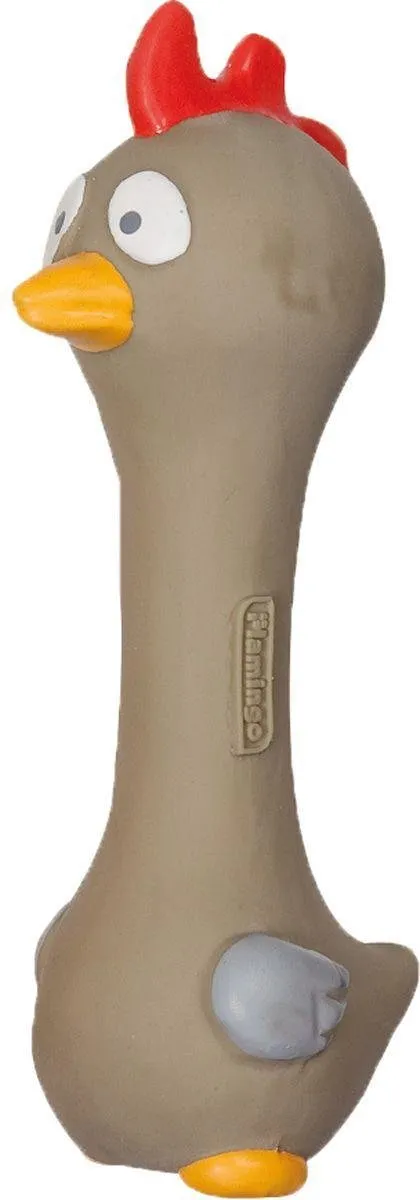 Flamingo Latex Halters Dieren 20cm Geel - afbeelding 4 van 5