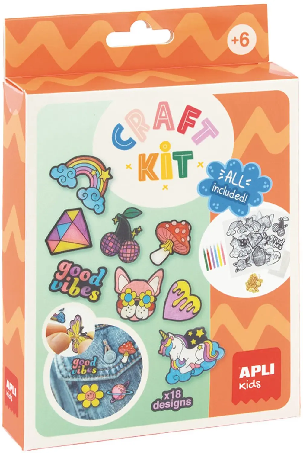Apli Apli Knutselset Deco pins.