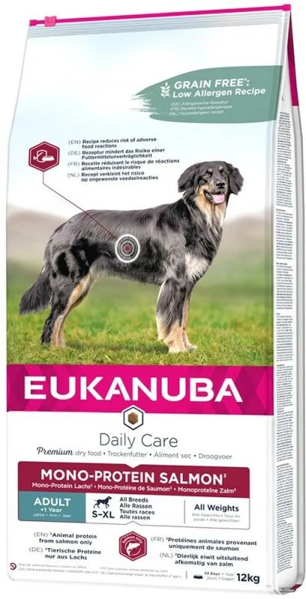Eukanuba Adult All Breeds Zalm Hondenvoer 12kg