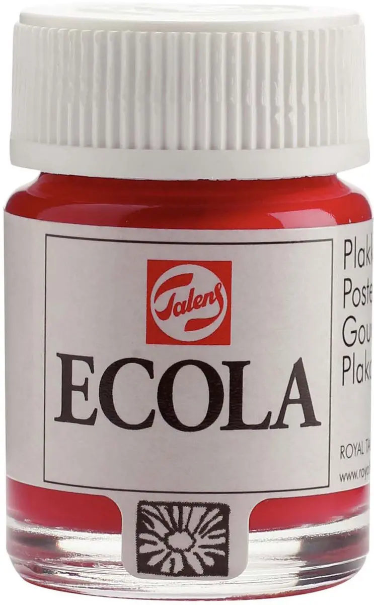 Ecola plakkaatverf 318 Karmijn 16ML