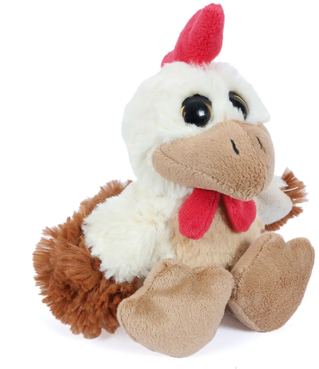 Pluche haan knuffel 16 cm