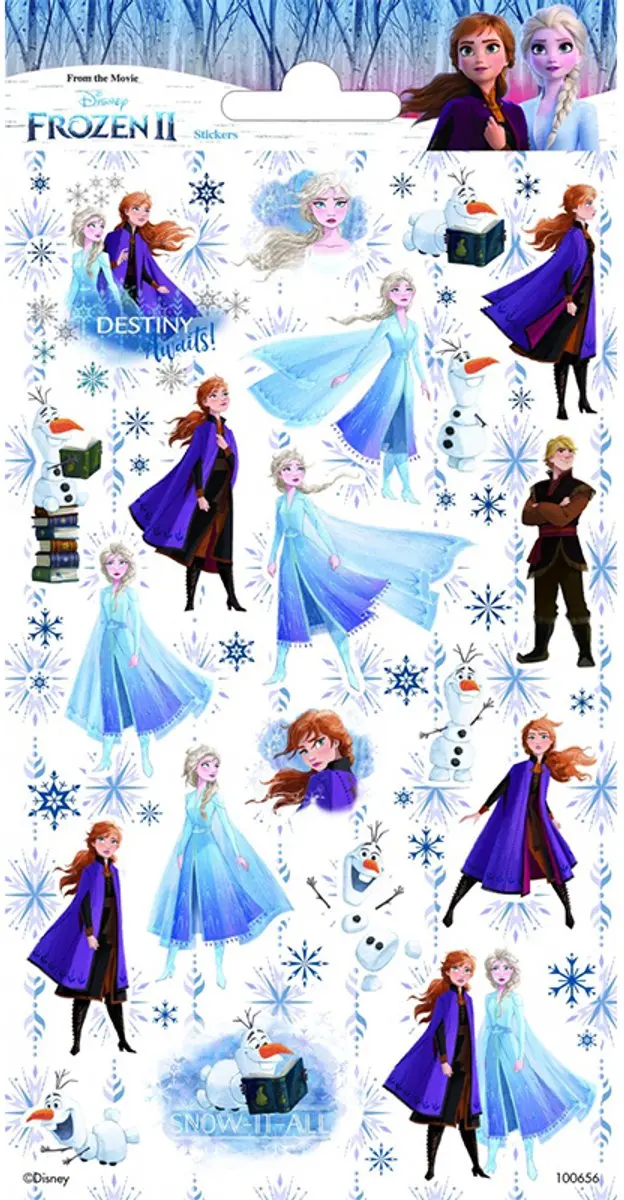 Disney Frozen 2 Glitter Stickervel