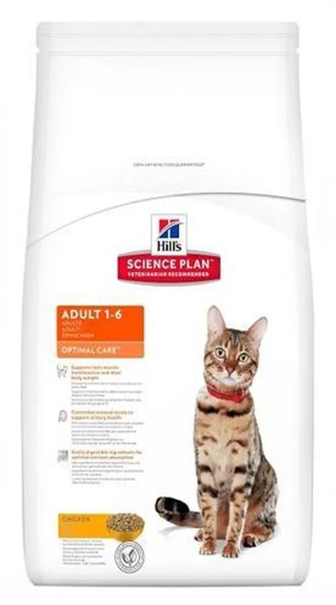 Hill's Science Plan Feline Optimal Care Adult Kip Kattenvoer 15kg