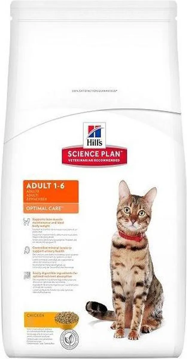 Hill's Science Plan Feline Optimal Care Adult Kip Kattenvoer 15kg