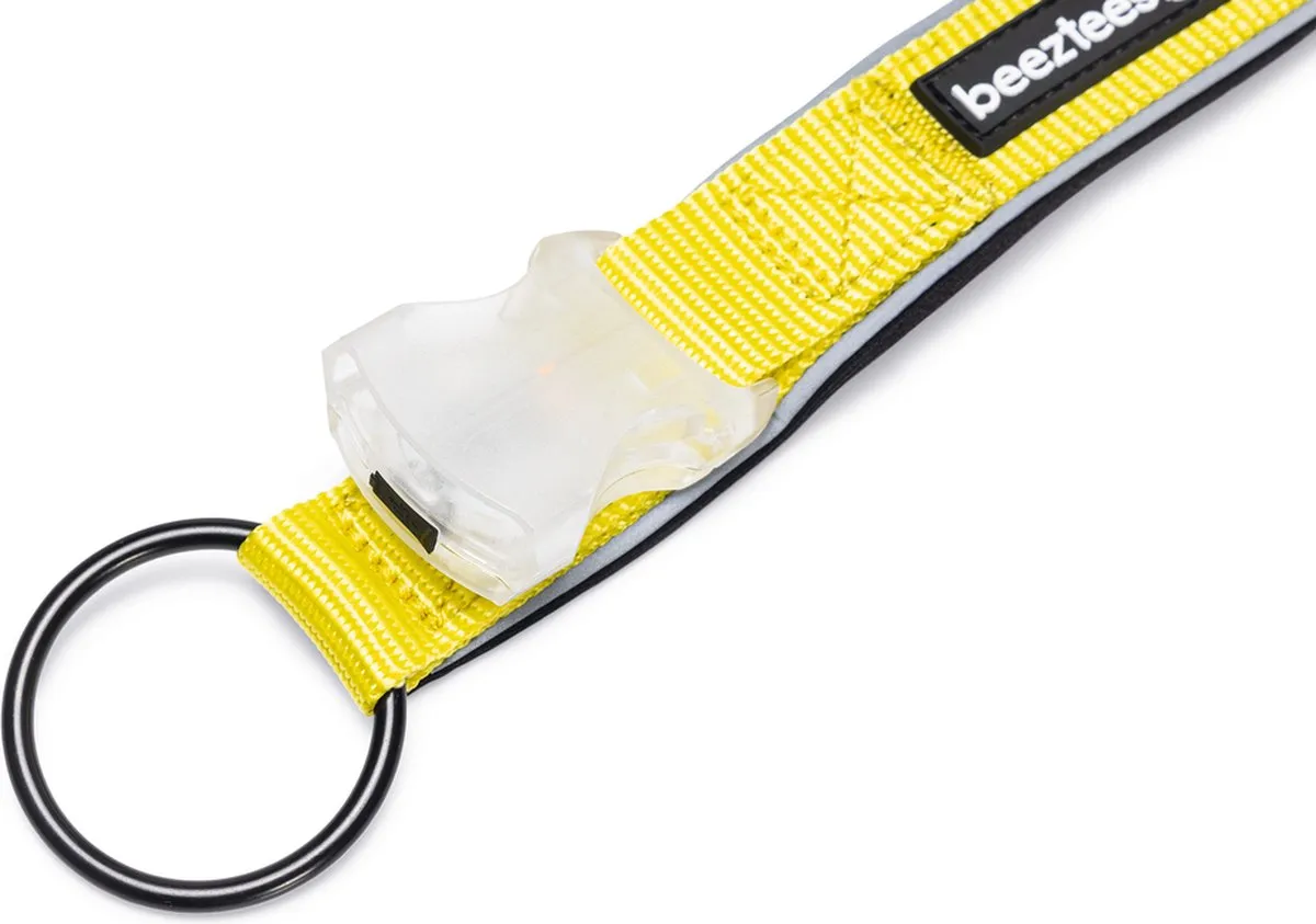 Beeztees Parina Hondenhalsband - Nylon - Geel - 45-50x2,5cm
