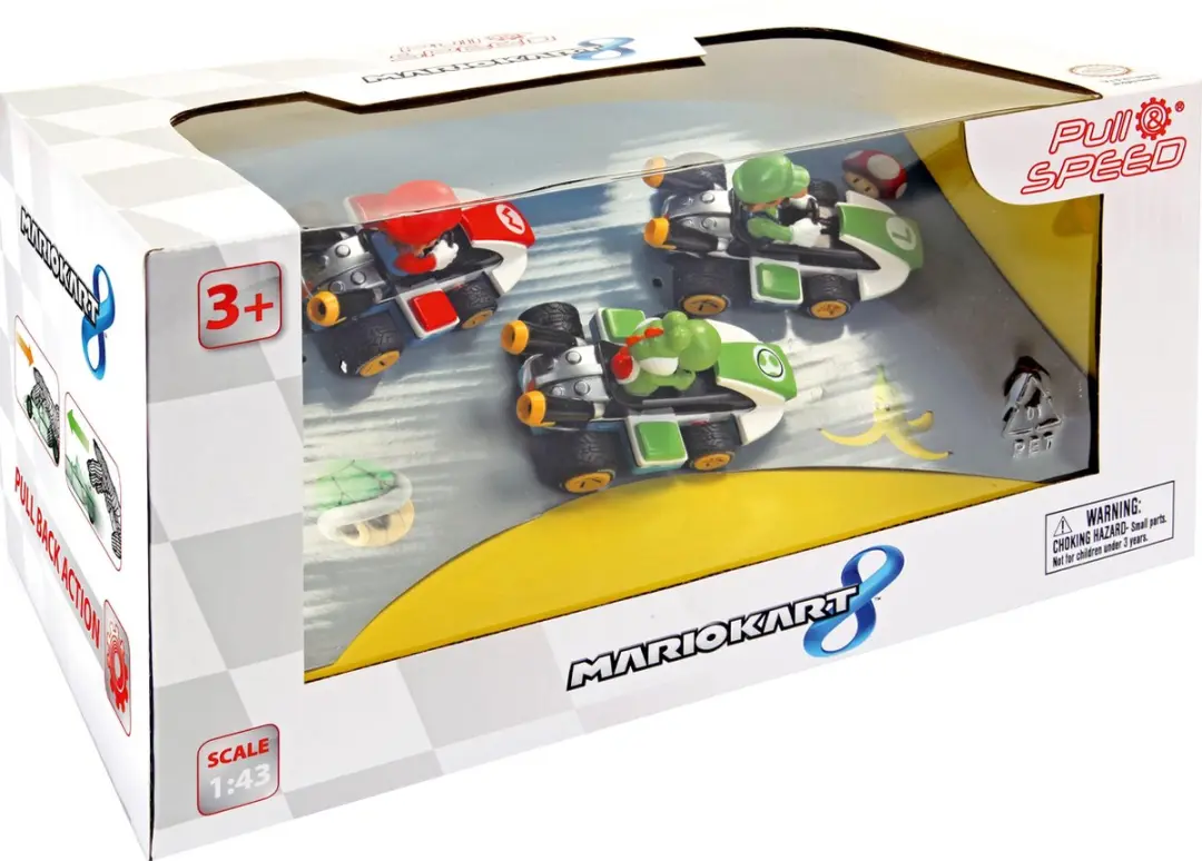 Carrera Mario Kart 8 Terugtrek Auto 3-pack 1:43 - afbeelding 4 van 6