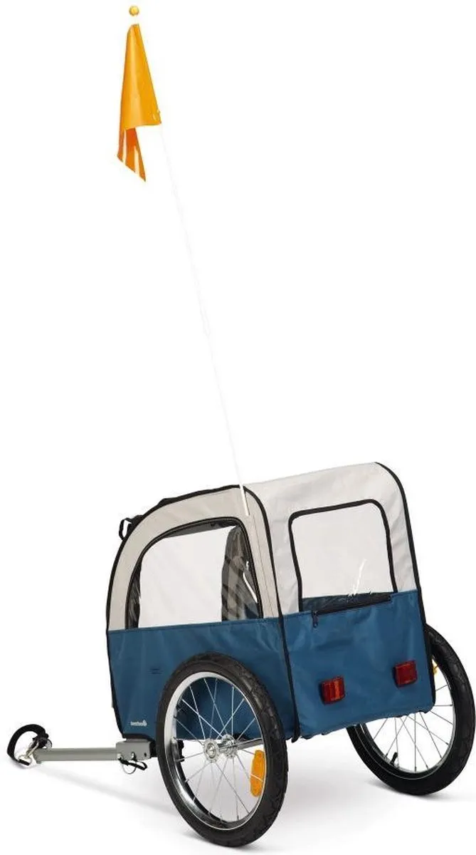 Beeztees Fortimo Hondenfietskar 109cm - Grijs/Turquoise