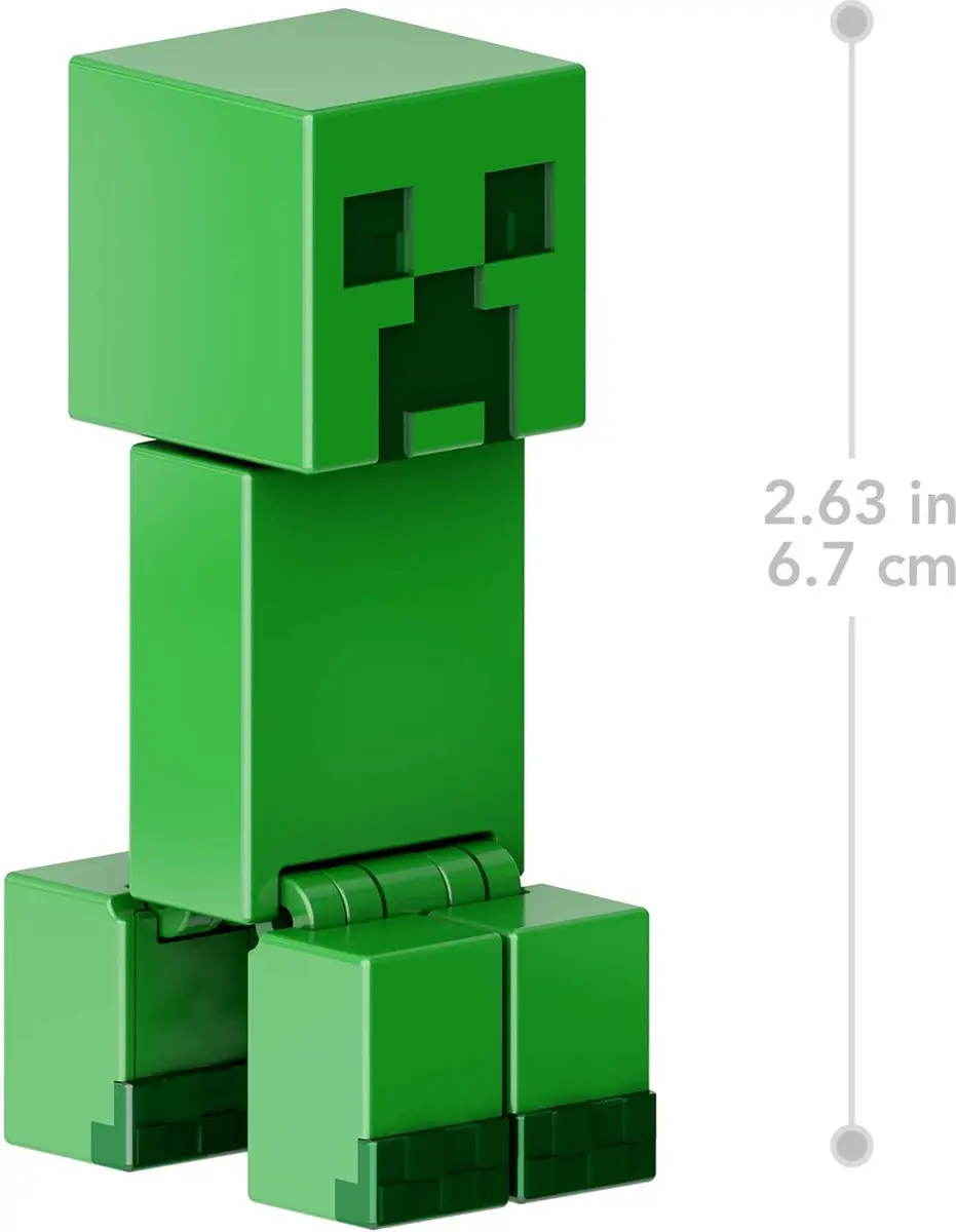 Minecraft Creeper Speelfiguur 8cm - Groen - afbeelding 5 van 6