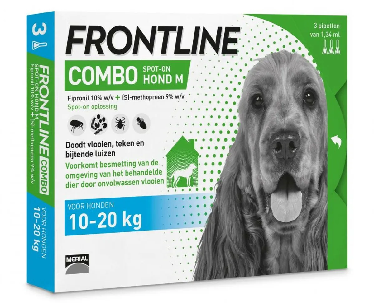 Frontline Combo Spot On Hond M - 2x3 Pipetten