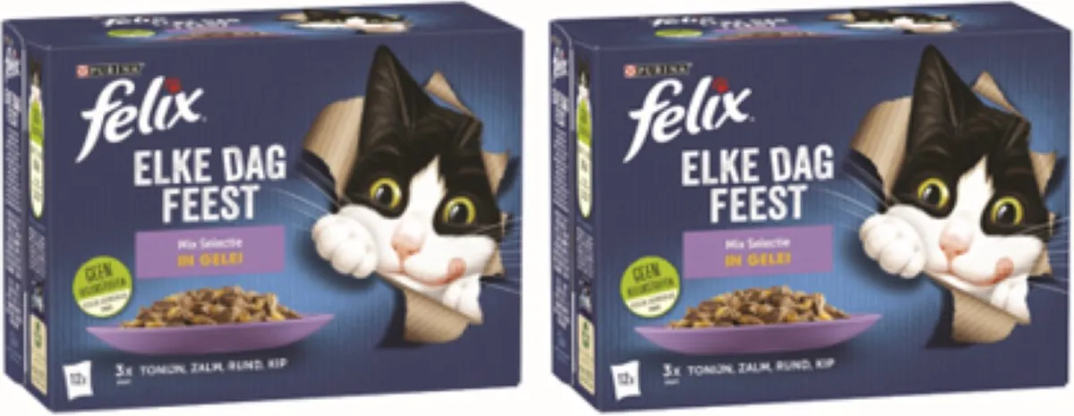 Felix Elke Dag Feest Mix Selectie Gelei Kattenvoer