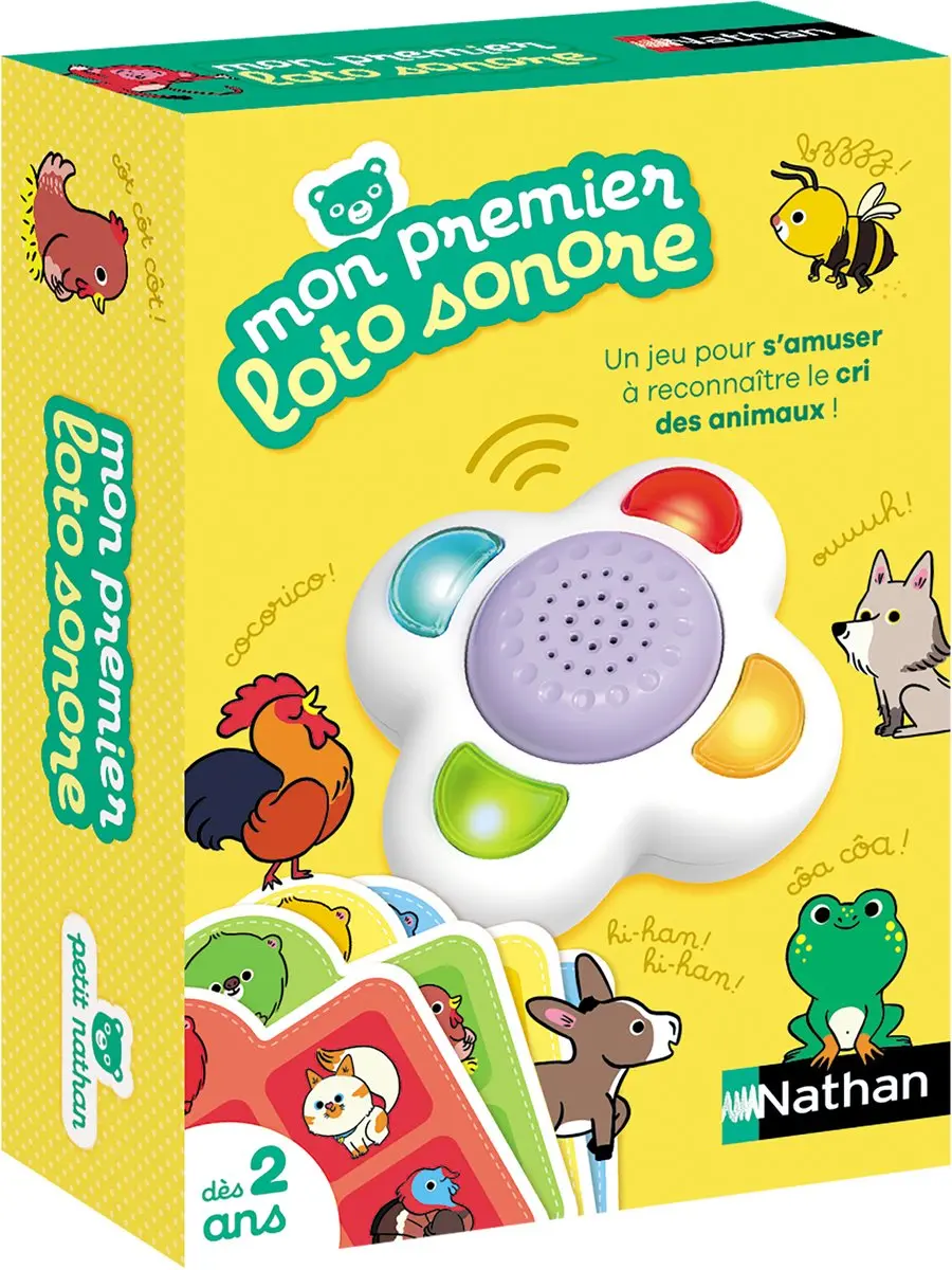 Nathan Loto sonore, 2 jaar, Geluid, Spreekfunctie, Batterijen vereist, Kunststof