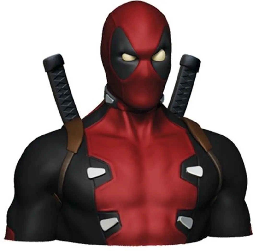 Marvel Deadpool Deluxe Spaarpot - Rood - afbeelding 6 van 6