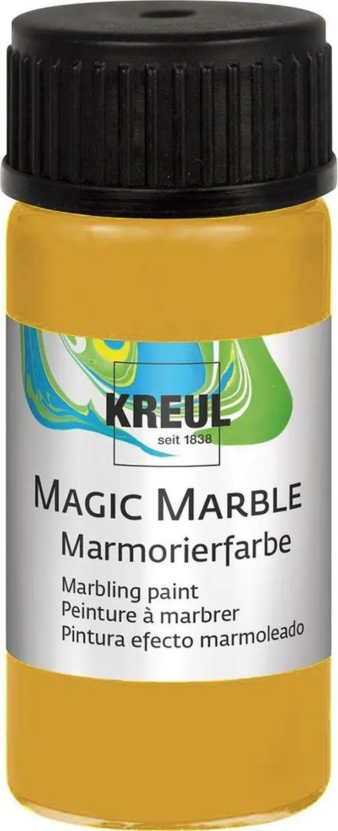 KREUL Donkergele Magic Marble Marmer effect verf
