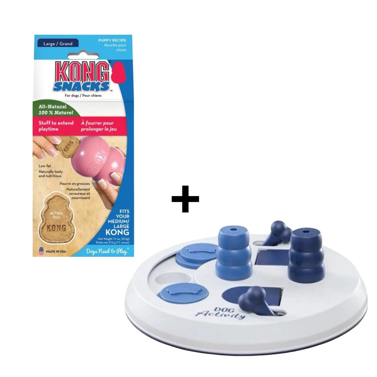 KONG Trixie Dog Activity Flip Board + Snacks Puppy