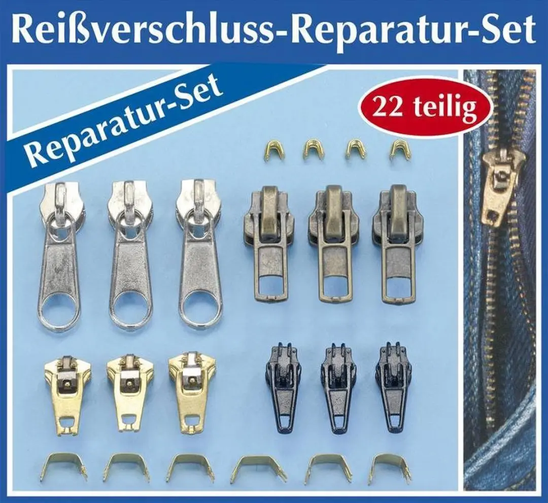 Wenko Ritssluiting Reparatieset - 22-delig - Zilver - afbeelding 5 van 5