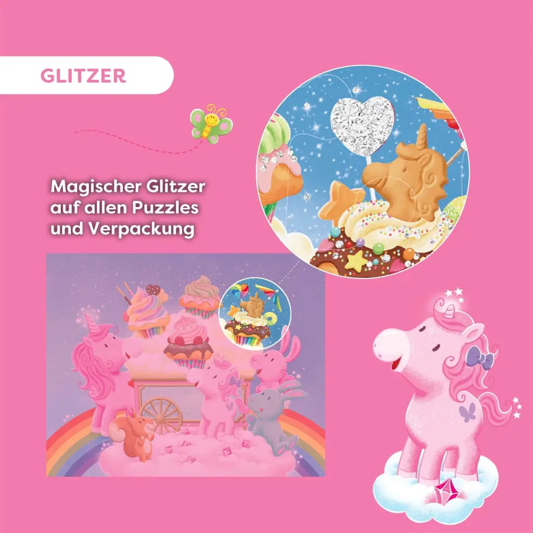 Haba Eenhoorn Flonkerglans Puzzel - 12 Stukjes - afbeelding 5 van 6
