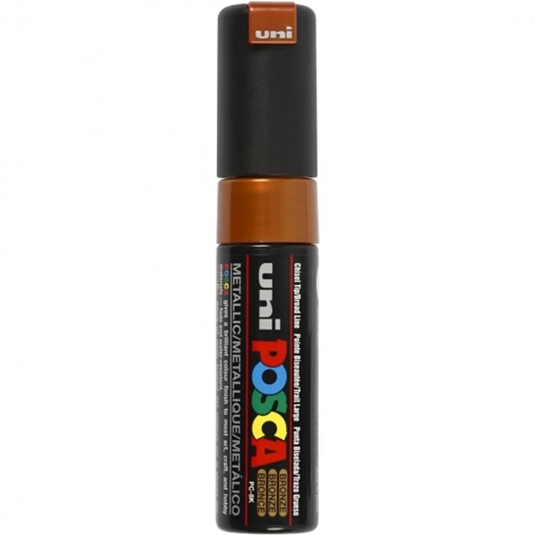 Posca PC-8K Verfstift Brons - Schuine Punt Breed - afbeelding 6 van 6