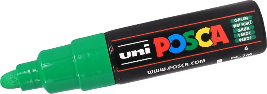 Posca PC7M J Verfstift Breed - Geel - afbeelding 2 van 6