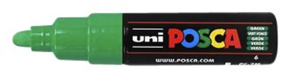 Posca PC7M VF Verfstift - Donkergroen - afbeelding 2 van 6