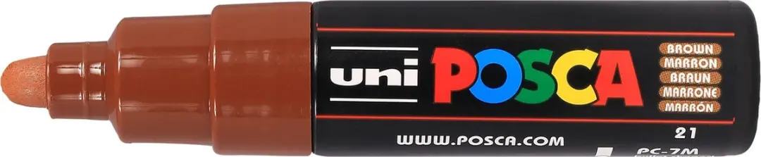 Posca PC-7M Verfstift Bruin