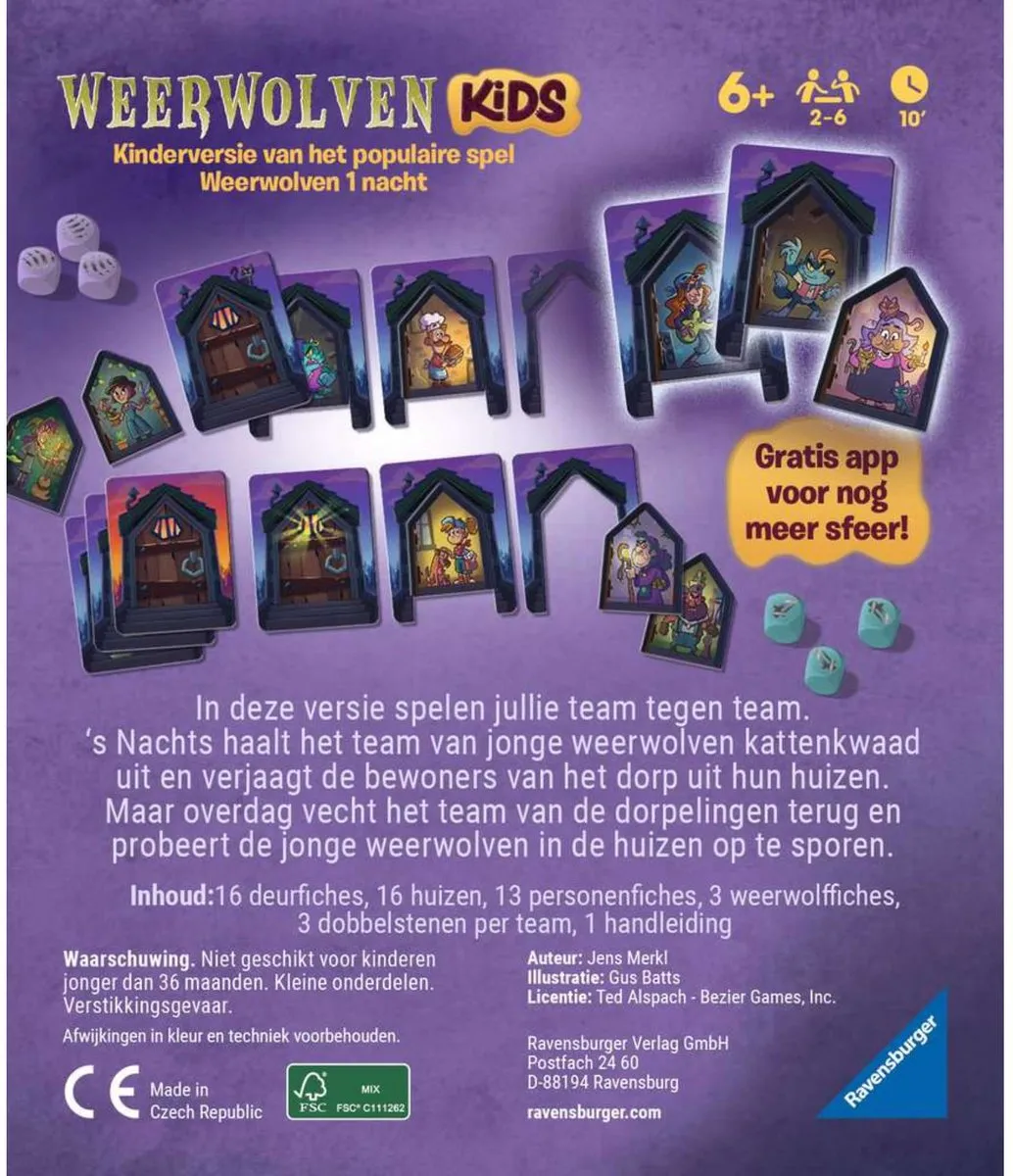 Ravensburger Weerwolven Kids 22697 - 2-4 Spelers