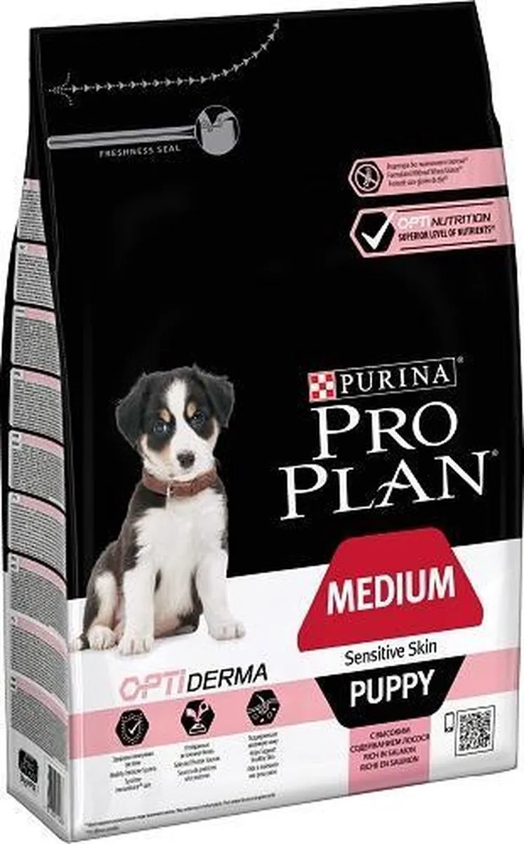 Pro Plan Medium Puppy Gevoelige Huid Zalm - 12 kg (4x3 kg)