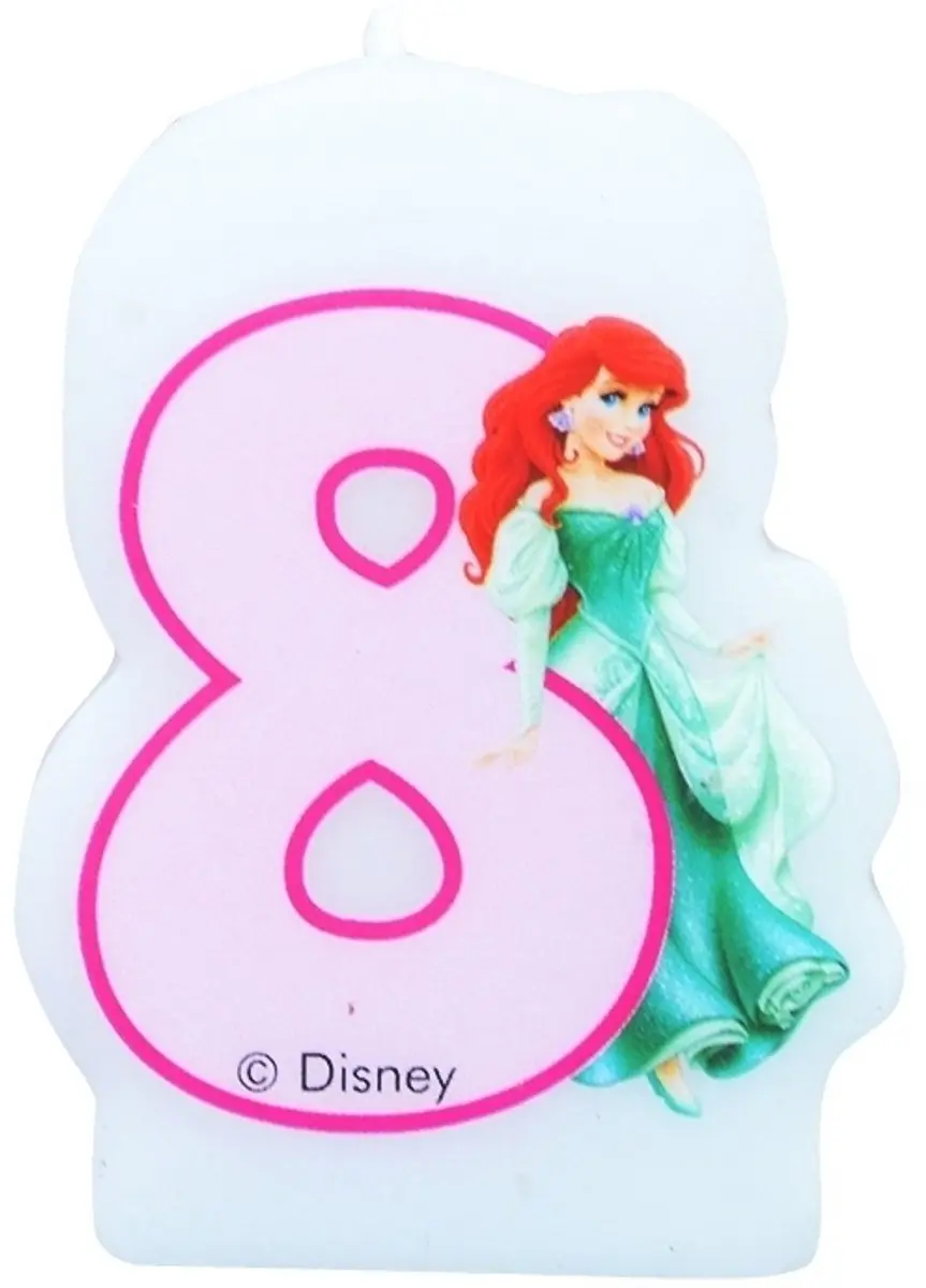 Disney Princess Ariel 8e verjaardagskaars