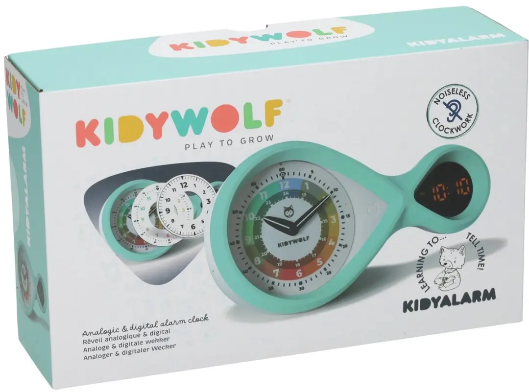 Kidywolf KIDYALARM Educatieve Wekker - Groen - afbeelding 2 van 6