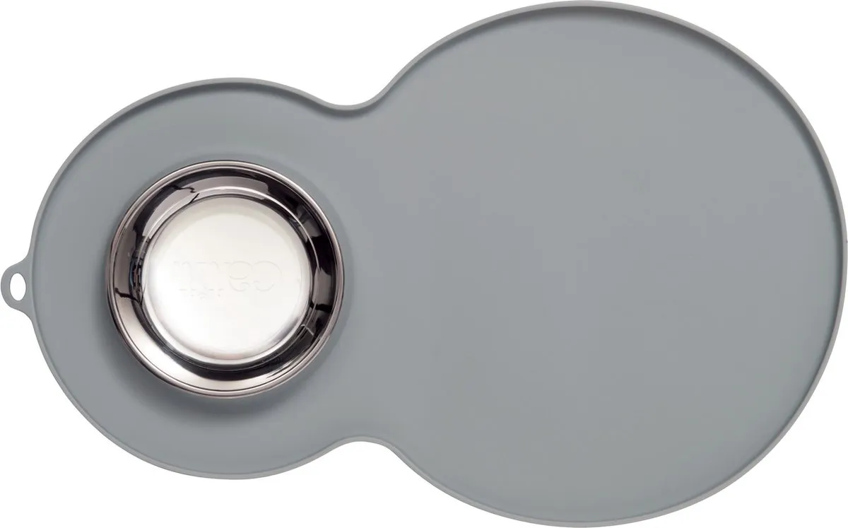 Catit Placemat Peanut - Drinkbak 35x23x3cm - Grijs