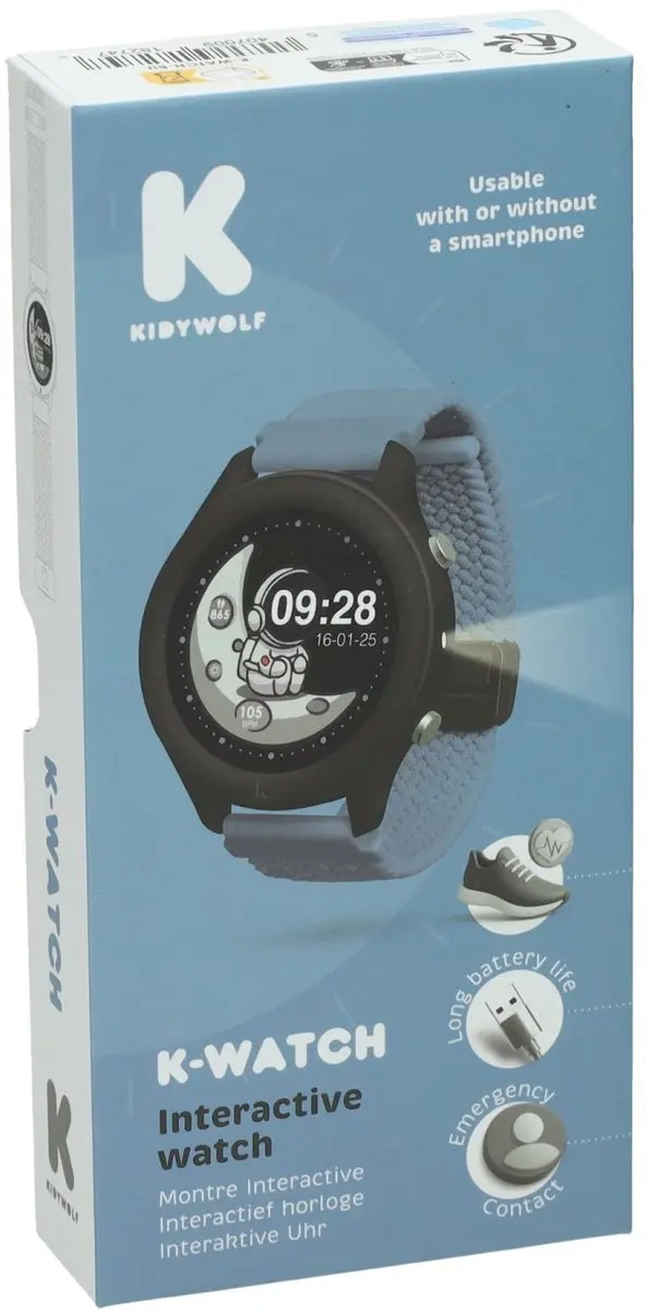 Kidywolf K-Watch KIDYWATCH-BU Smartwatch - Blauw - afbeelding 2 van 6