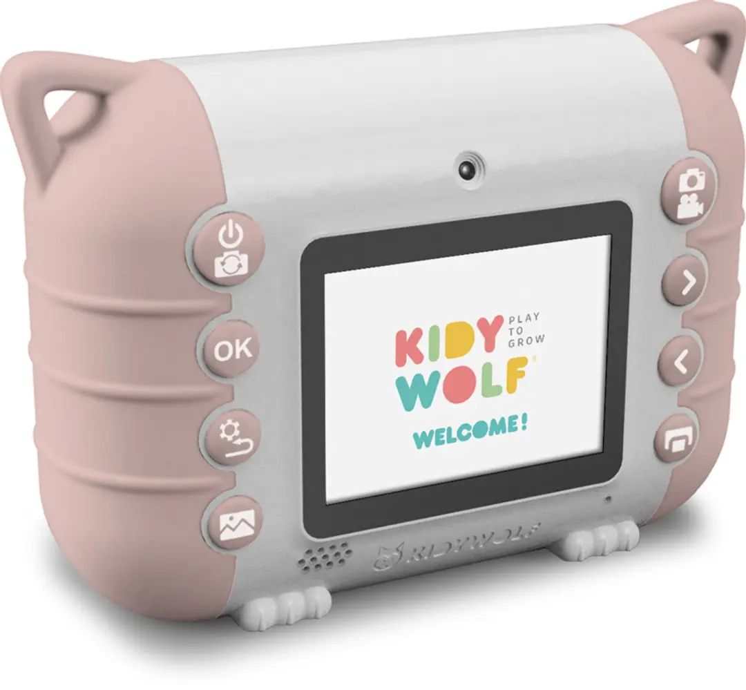 Bundel Kidywolf Camera met thermische printer Roze + Refill 5 rolletjes Klassiek