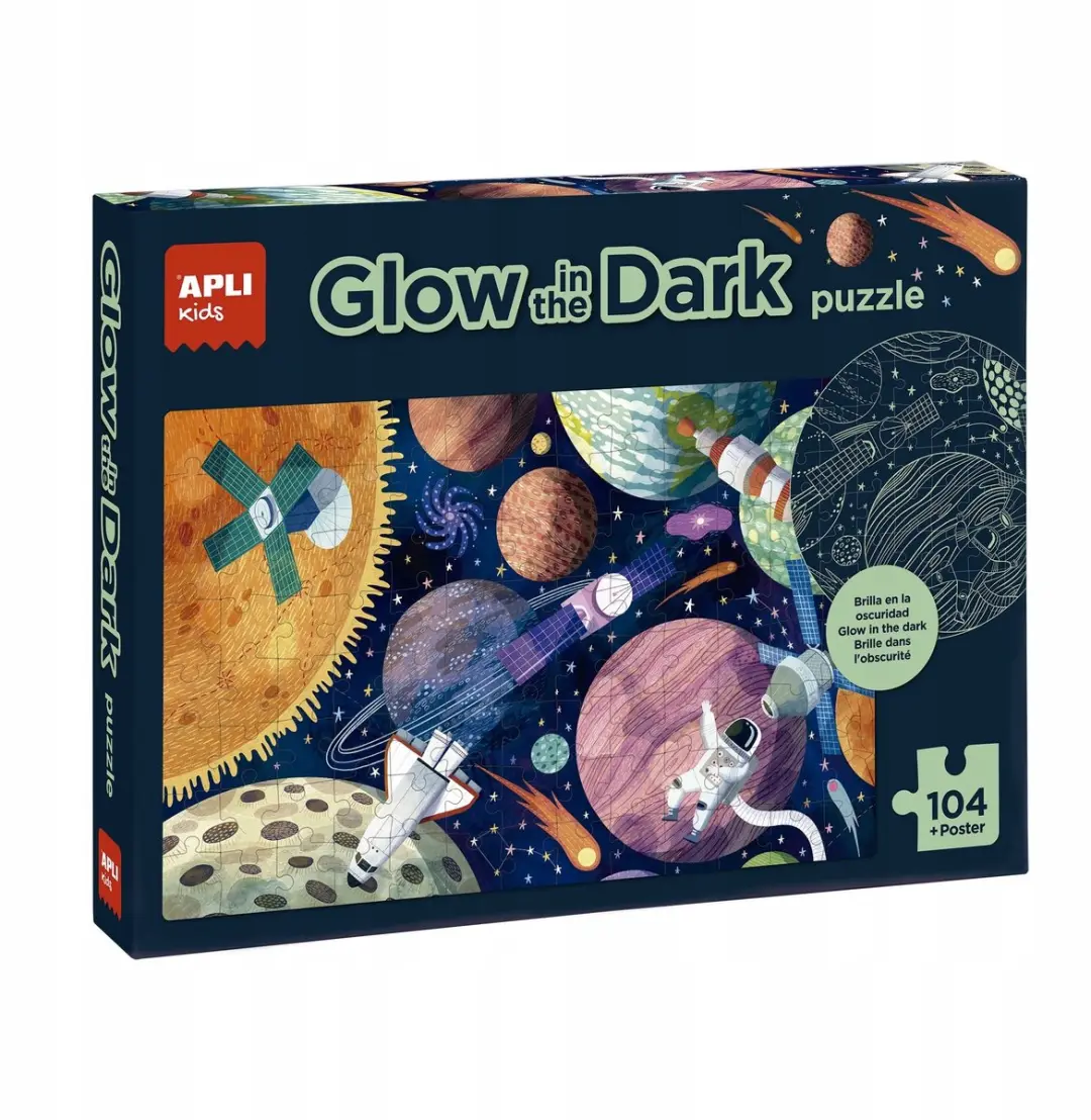 Glow-in-the-dark puzzel