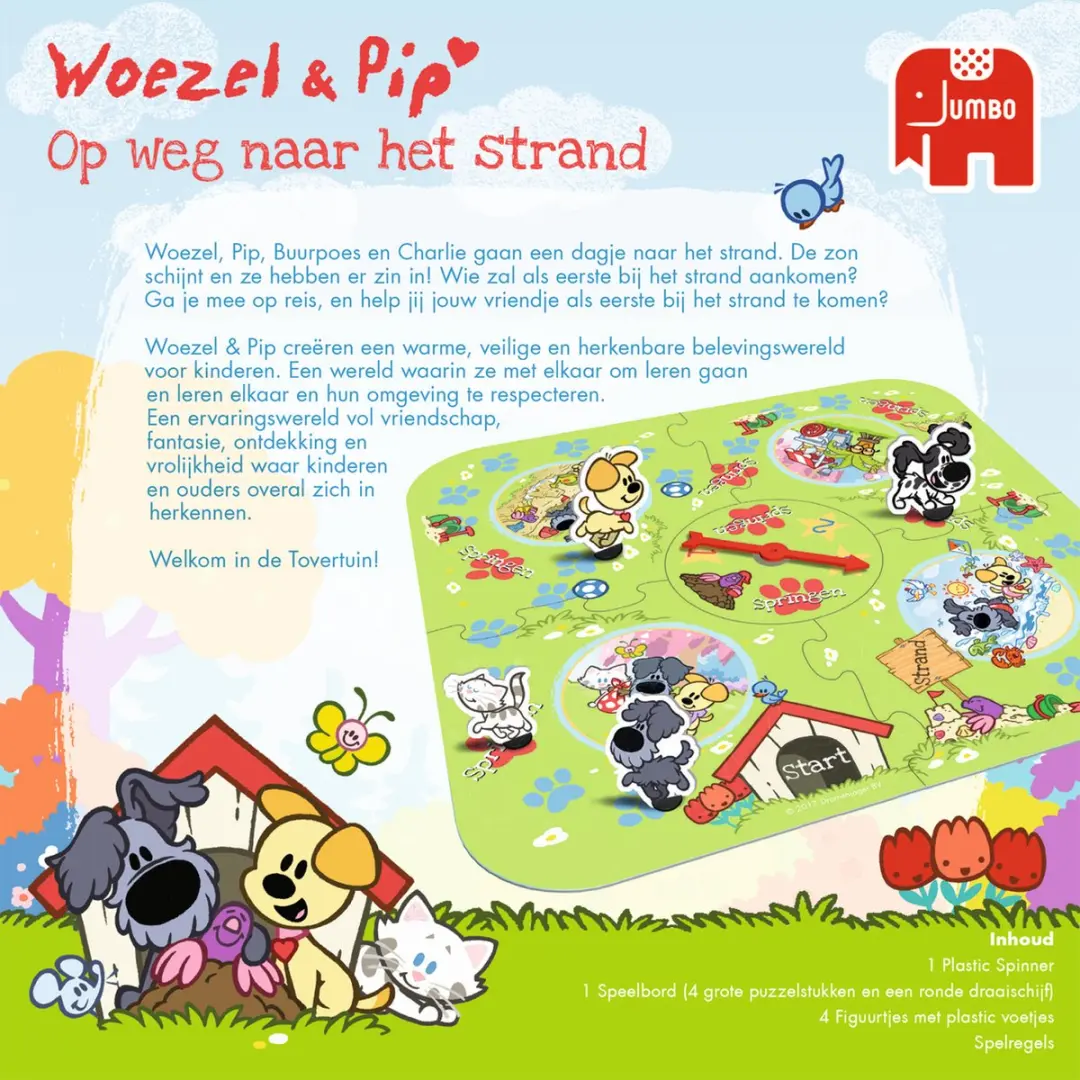 Woezel & Pip Op Weg Naar het Strand Gelukspel - afbeelding 5 van 5