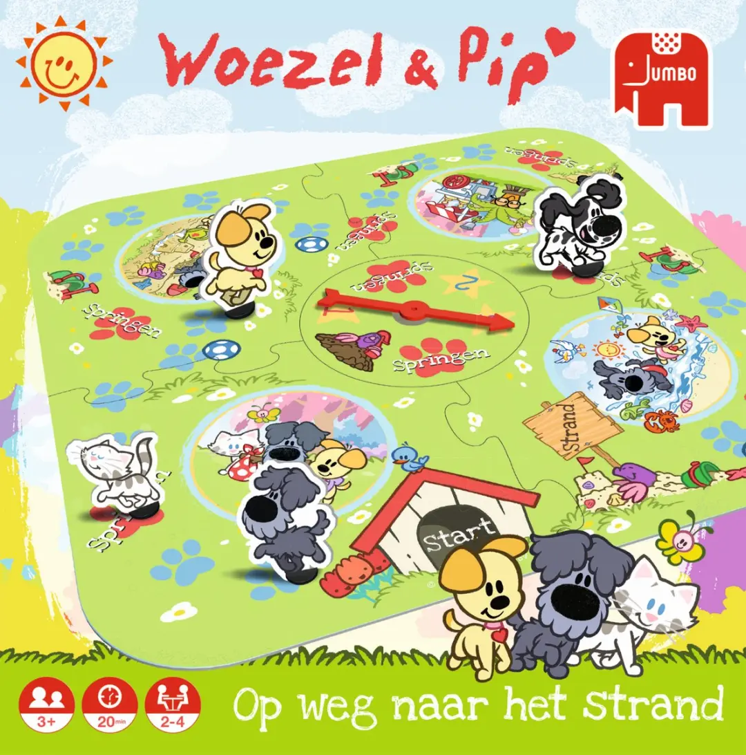 Woezel & Pip Op Weg Naar het Strand Gelukspel - afbeelding 4 van 5