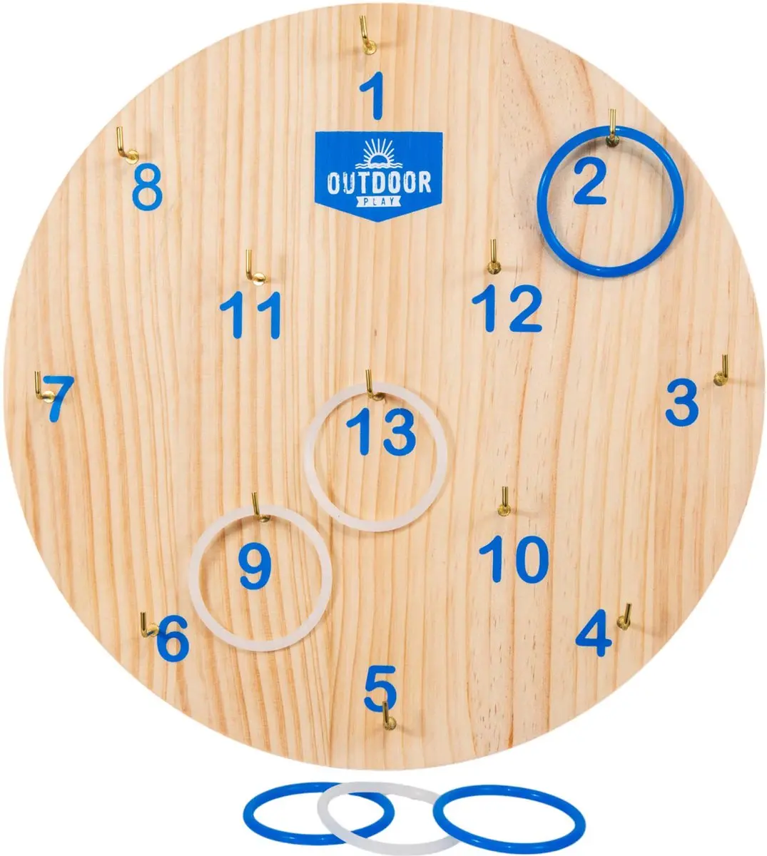 Outdoor Play Ringwerp Bord Ø30cm - Blauw - afbeelding 3 van 6