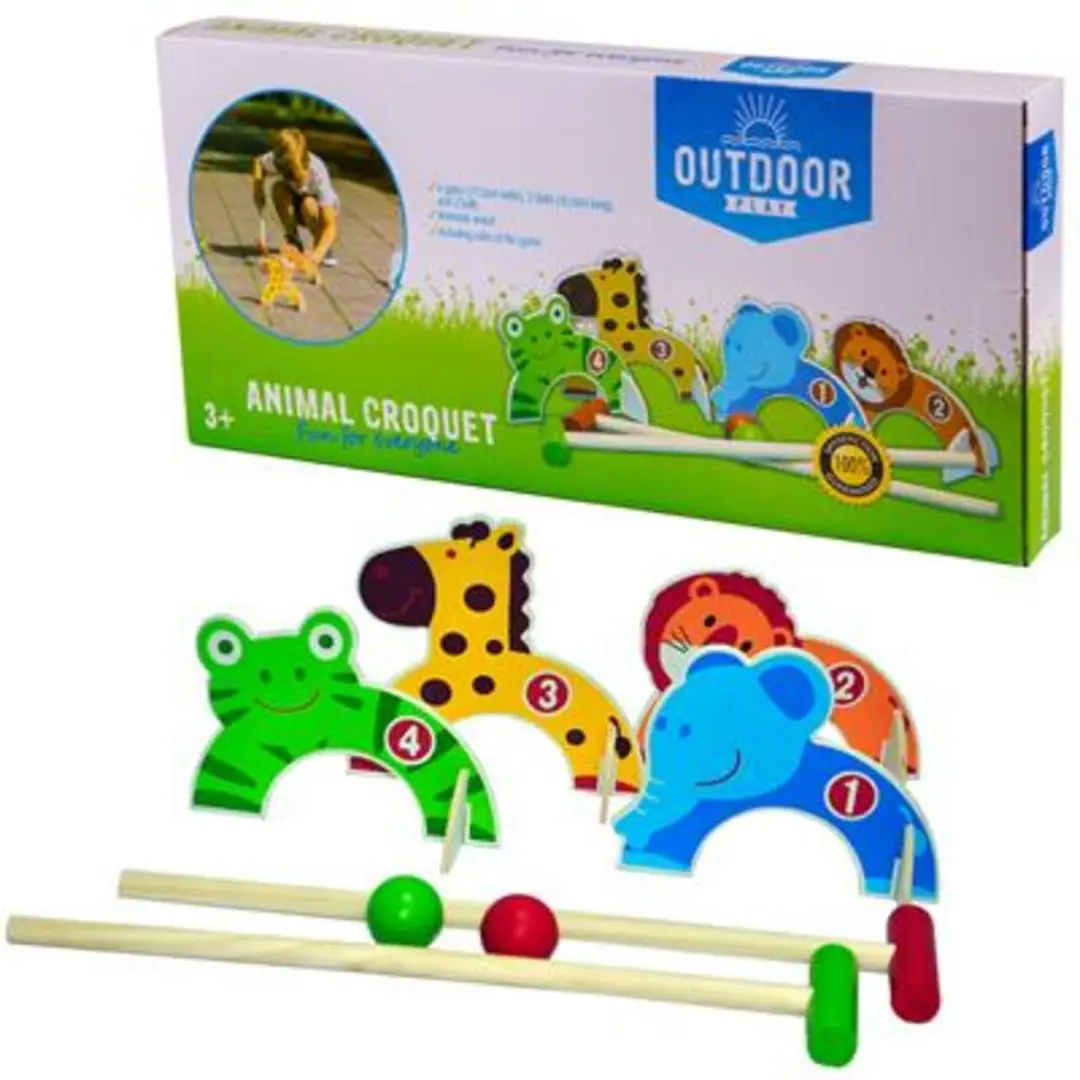 Outdoor Play Animal Croquet