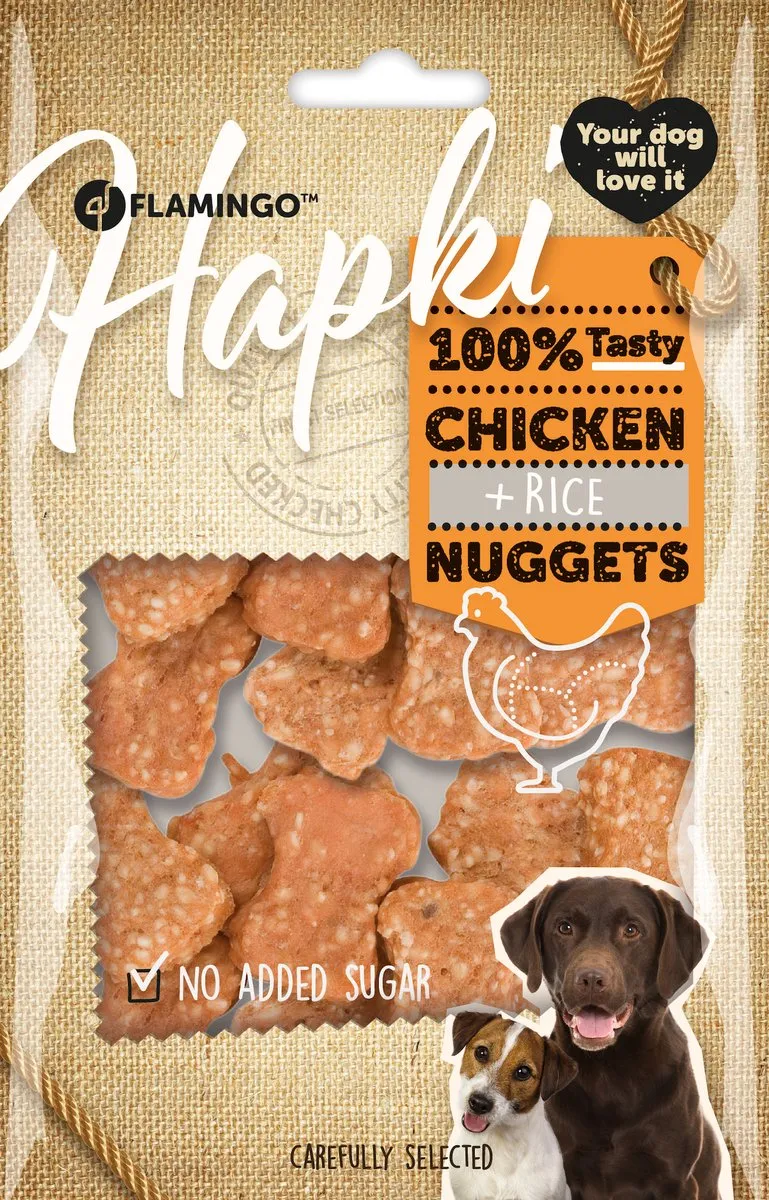 Flamingo Chick'n Cooked Rice Bone Hondensnack 85g