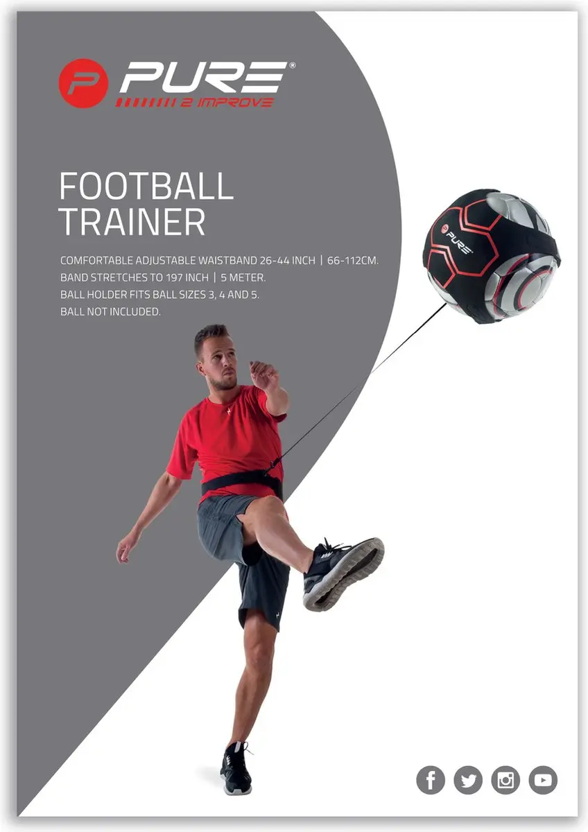 Pure2Improve Voetbaltrainer - Exclusief Bal - afbeelding 6 van 6